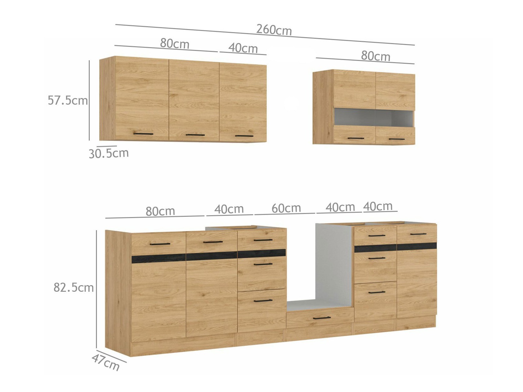 Modulares Küchenset Berna 120