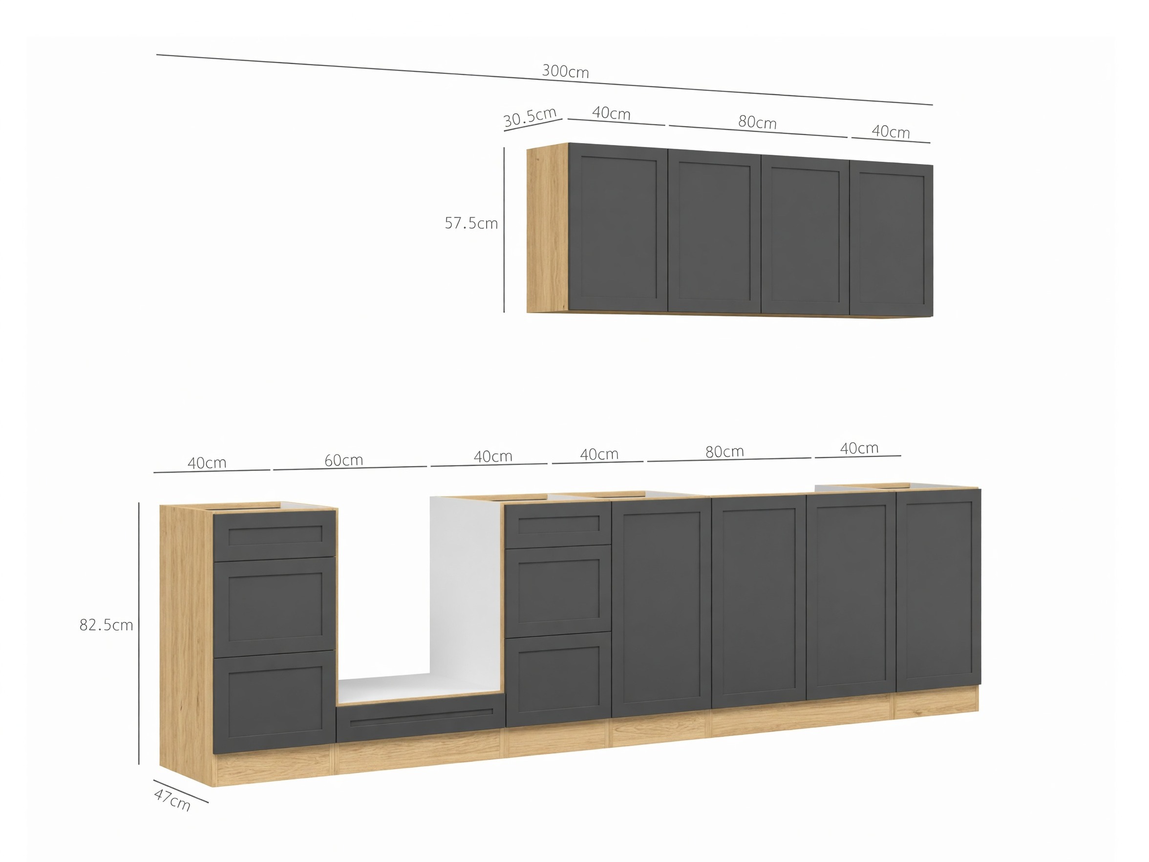 Modulares Küchenset Berna 122