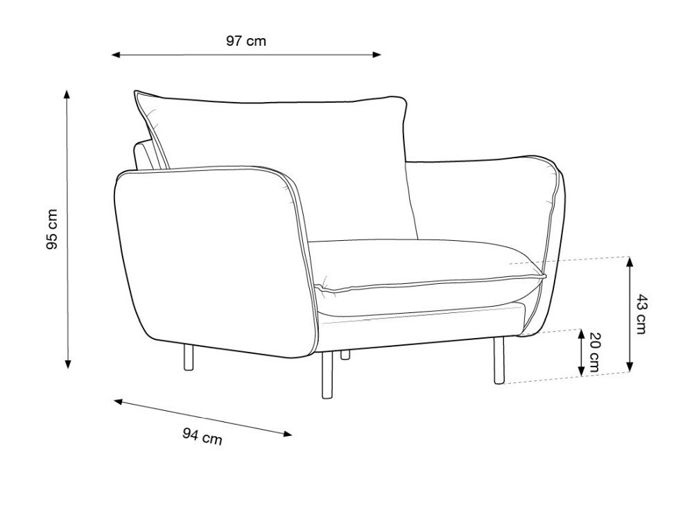 Sessel Ferlevi 110 (Bluvel 13)