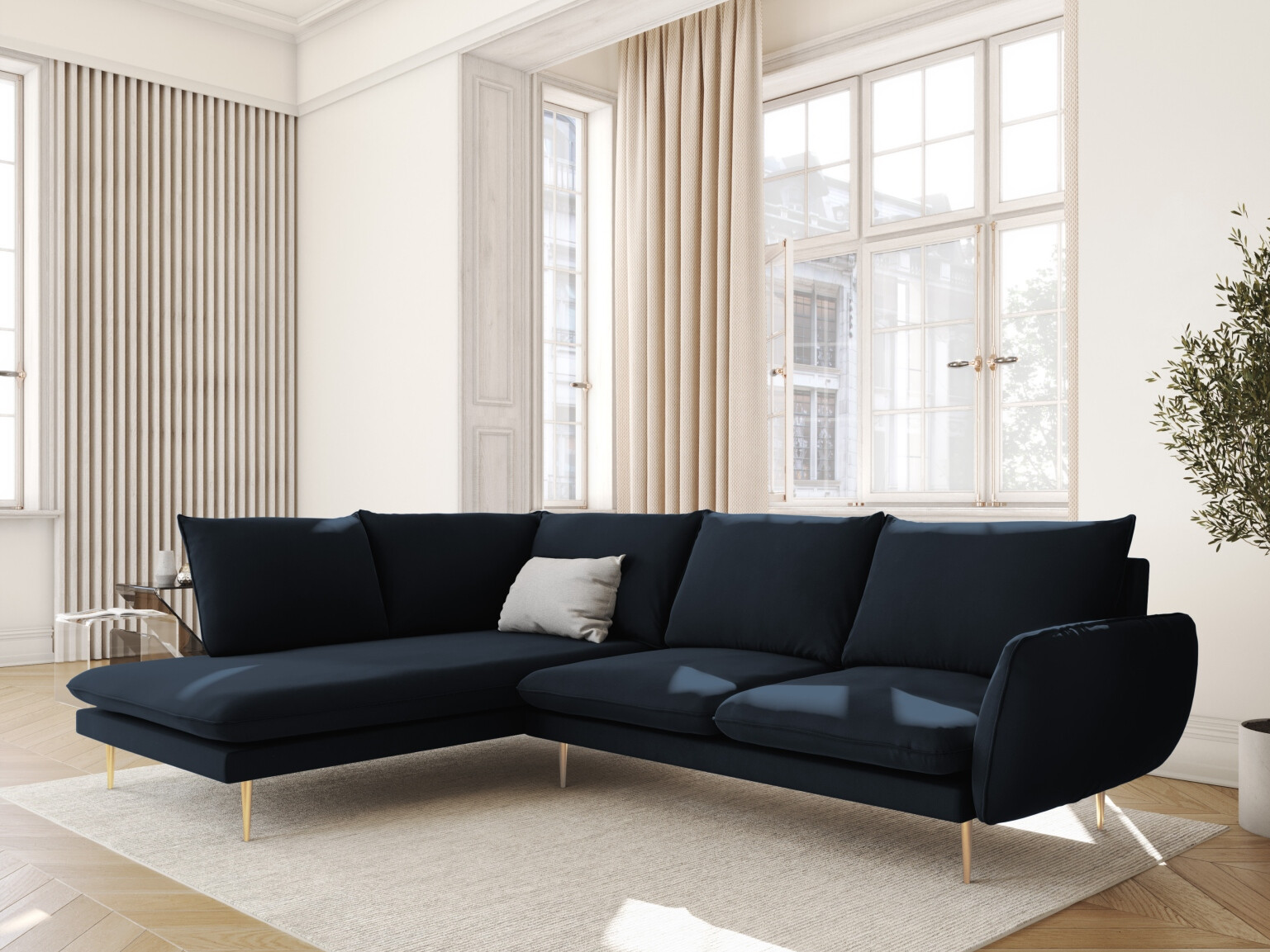 Ecksofa Ferlevi 112 (Bluvel 89)