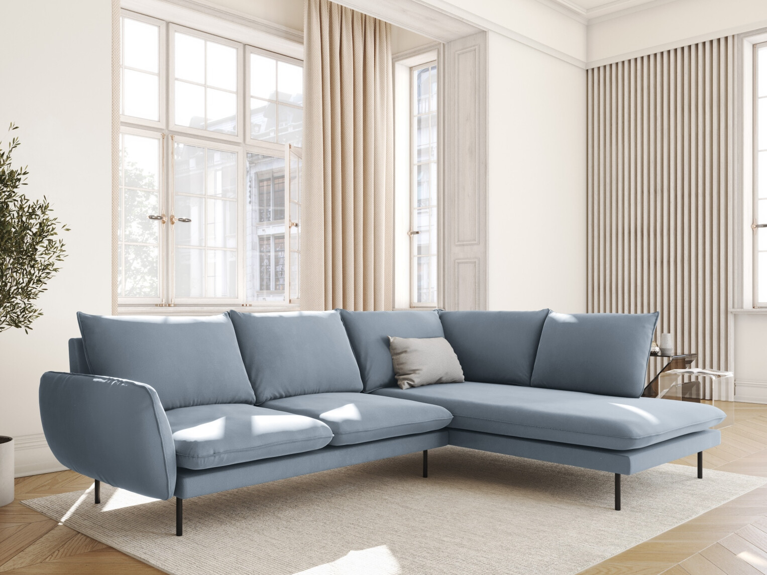 Ecksofa Ferlevi 130 (Bluvel 06)