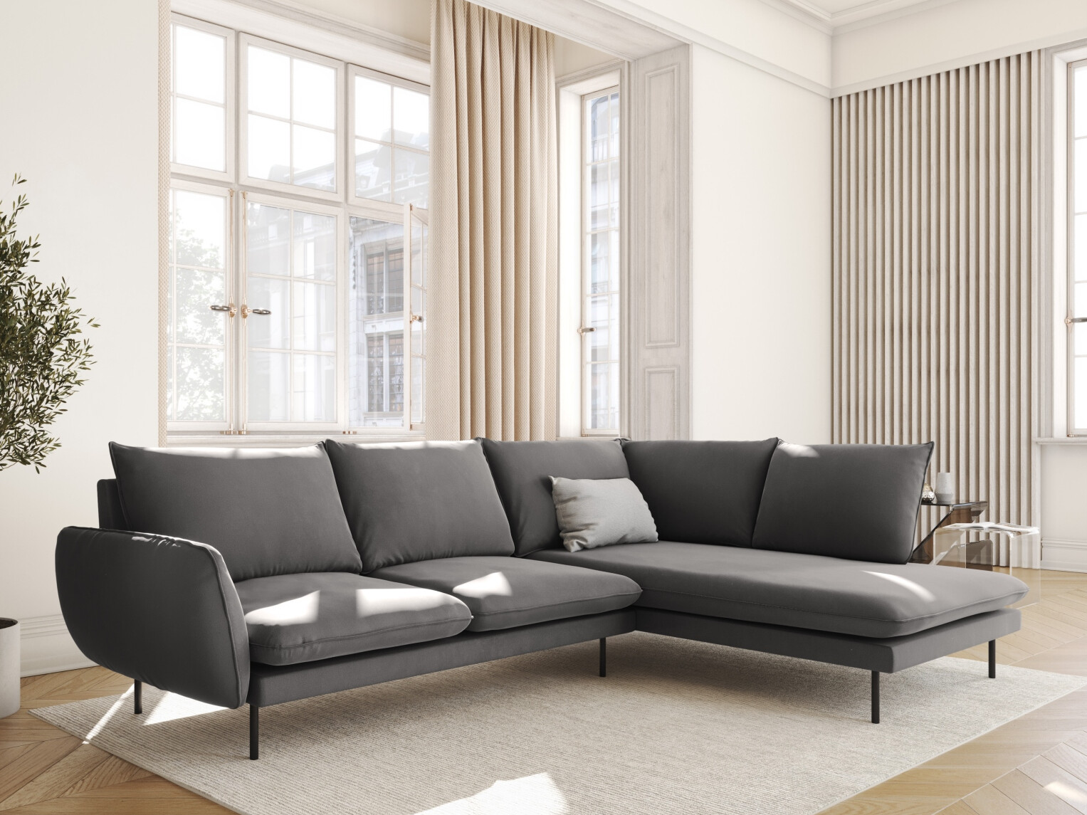 Ecksofa Ferlevi 130 (Bluvel 13)