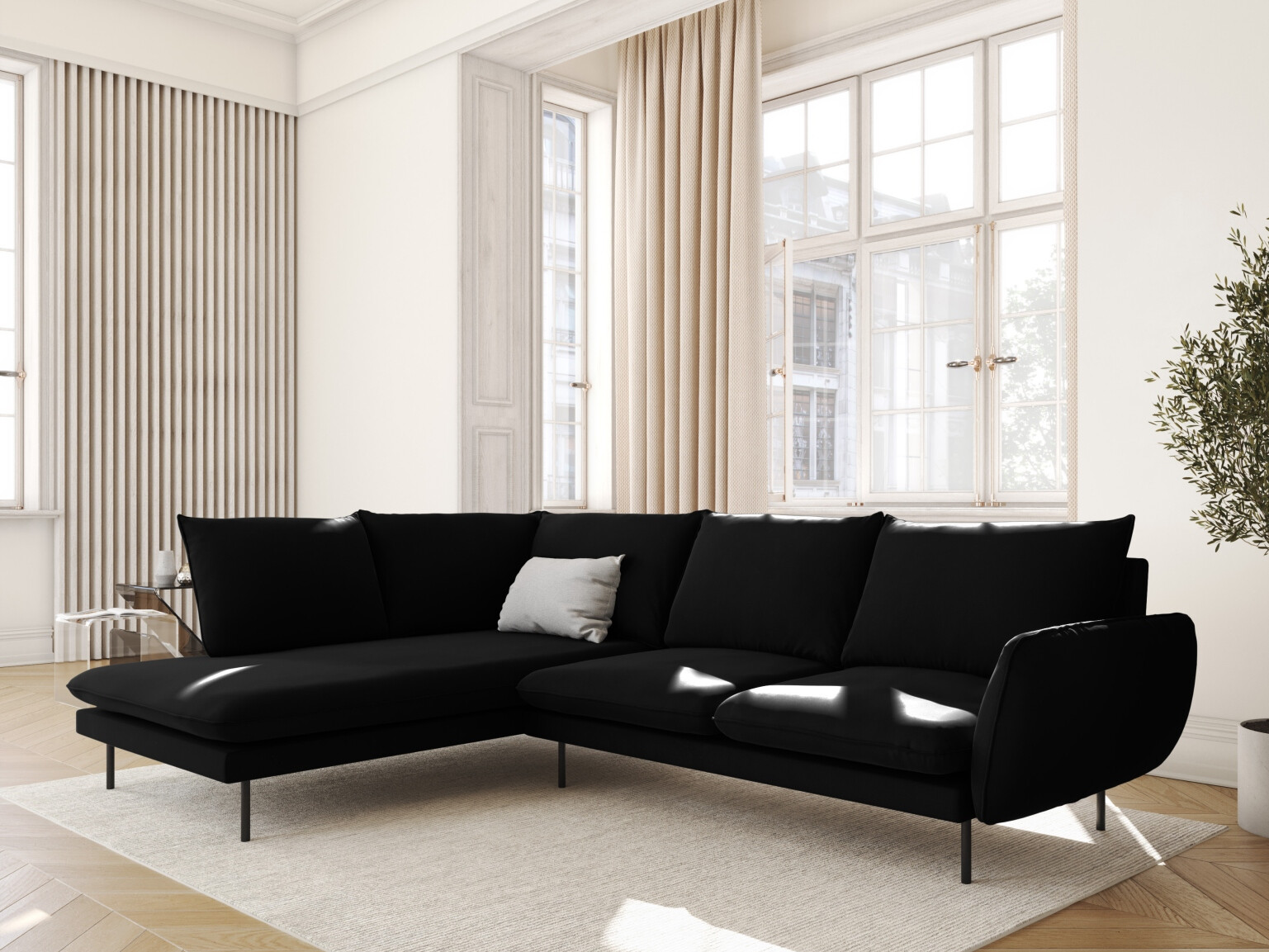 Ecksofa Ferlevi 130 (Bluvel 19)