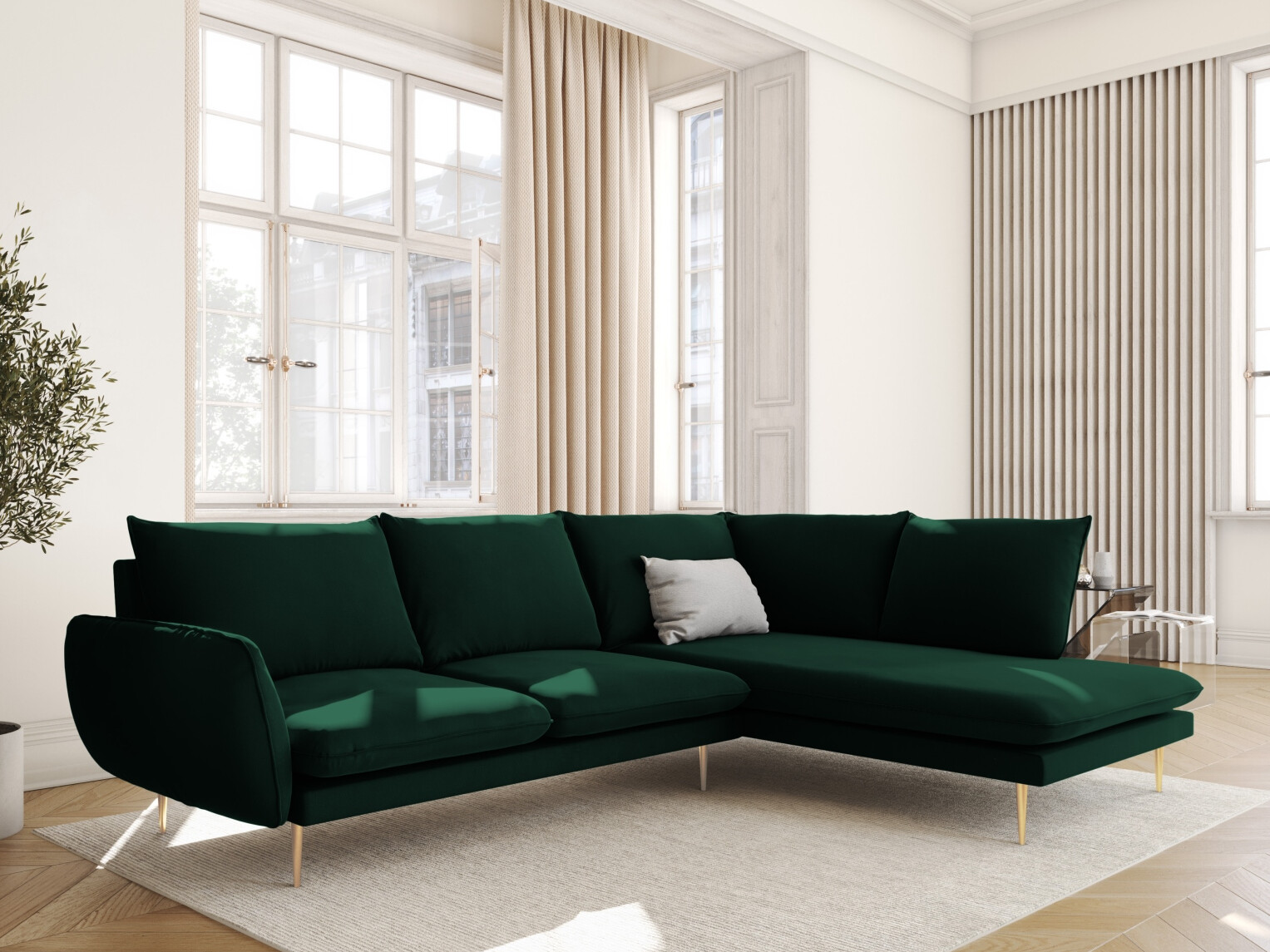 Ecksofa Ferlevi 130 (Bluvel 78)