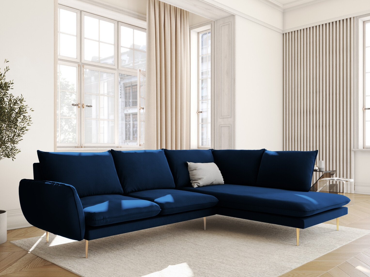 Ecksofa Ferlevi 130 (Bluvel 86)