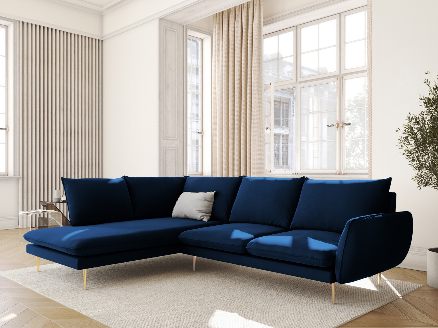 Ecksofa Ferlevi 130 (Bluvel 86)