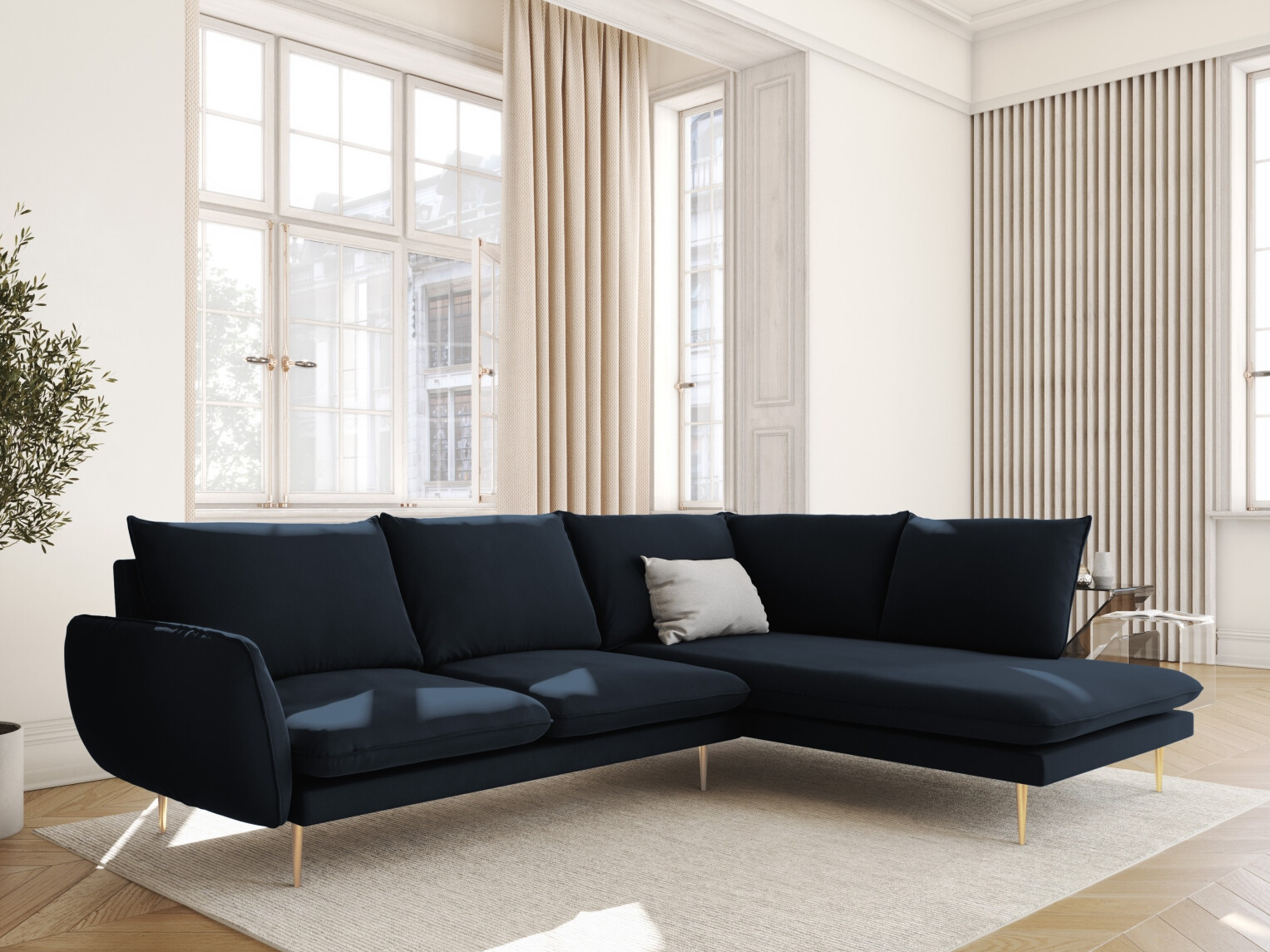 Ecksofa Ferlevi 130 (Bluvel 89)