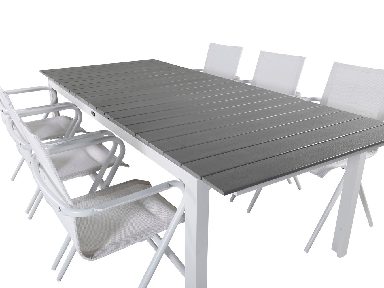 Gartentisch Dallas 668 (Grau + Weiss)