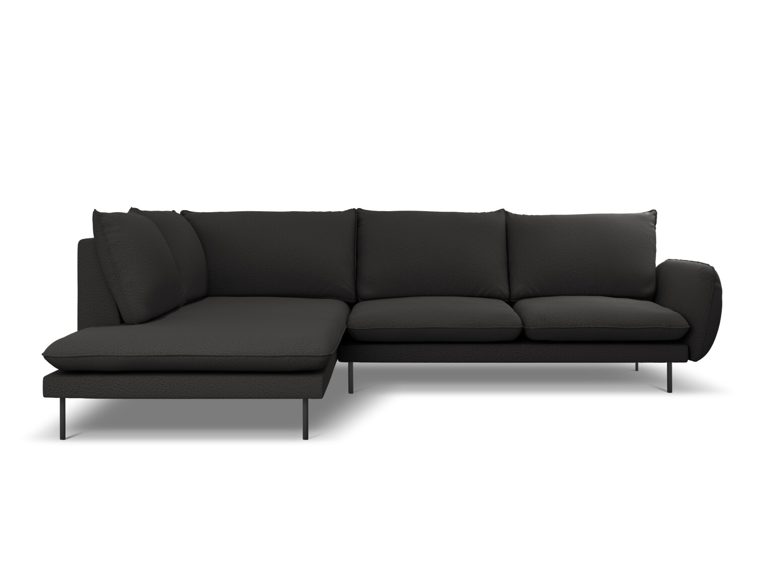 Ecksofa Ferlevi 130 (Ascot Black)