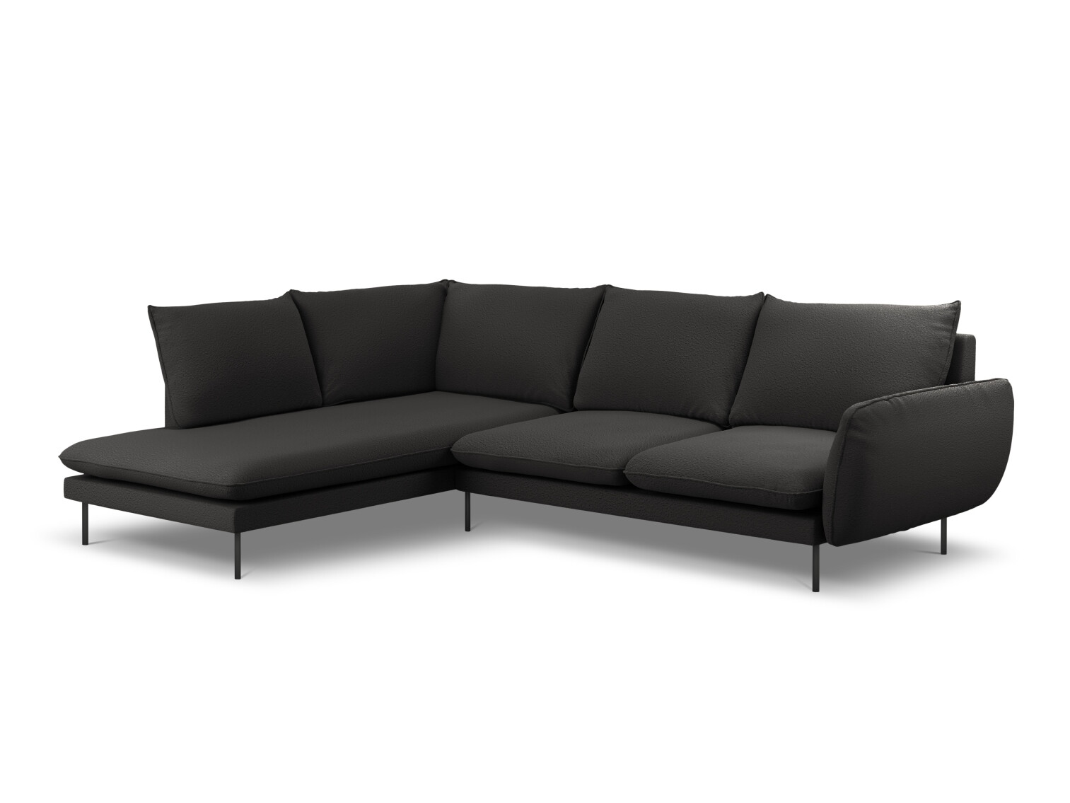 Ecksofa Ferlevi 130 (Ascot Black)