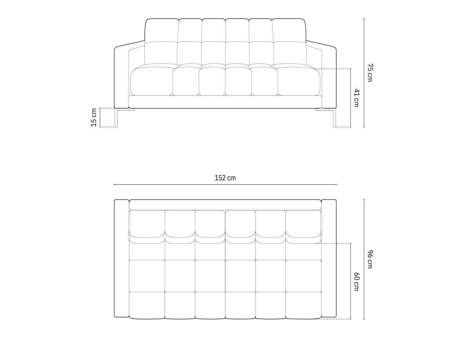 Sofa Calelbe 108 (Neve 04)