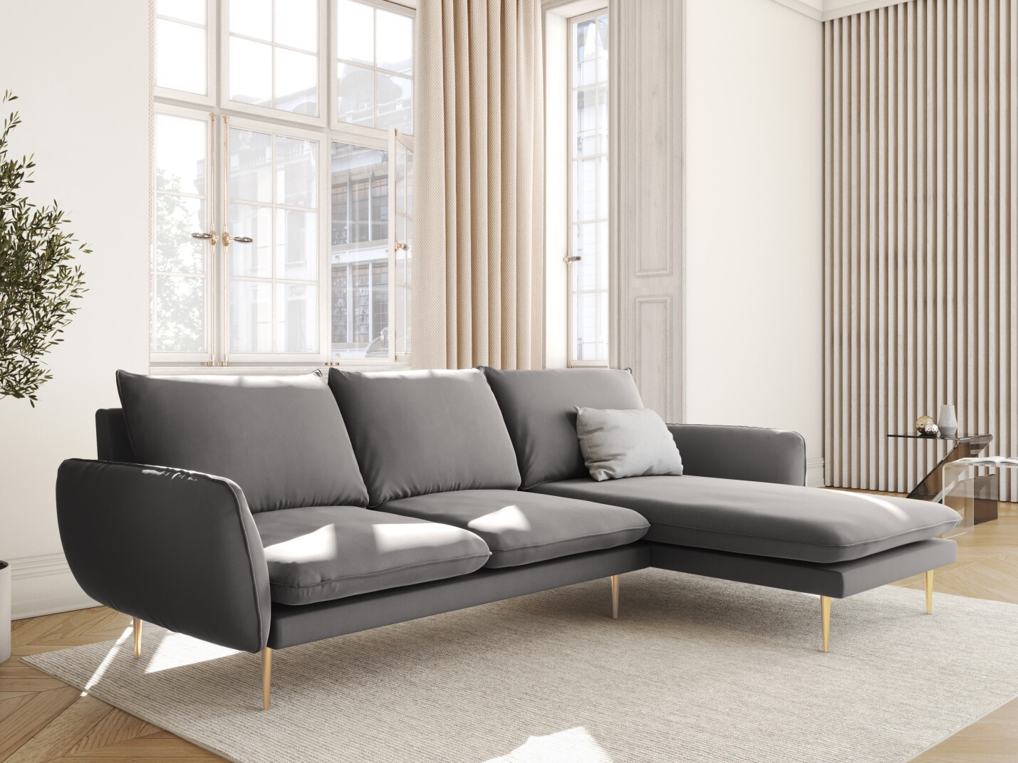 Ecksofa Ferlevi 131 (Bluvel 13)