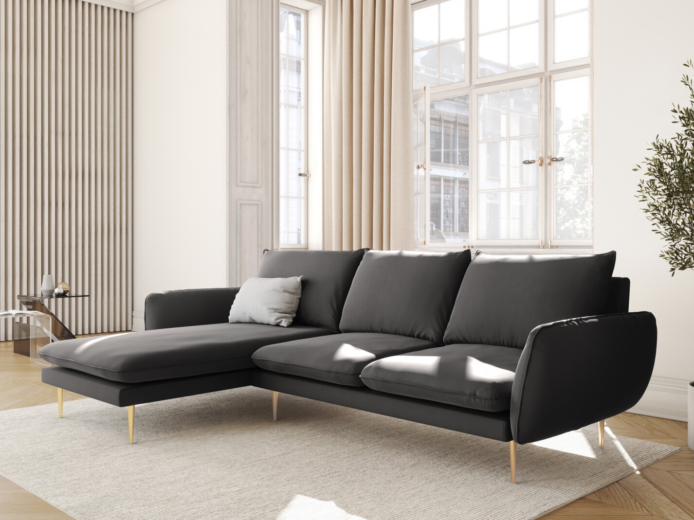 Ecksofa Ferlevi 131 (Bluvel 18)