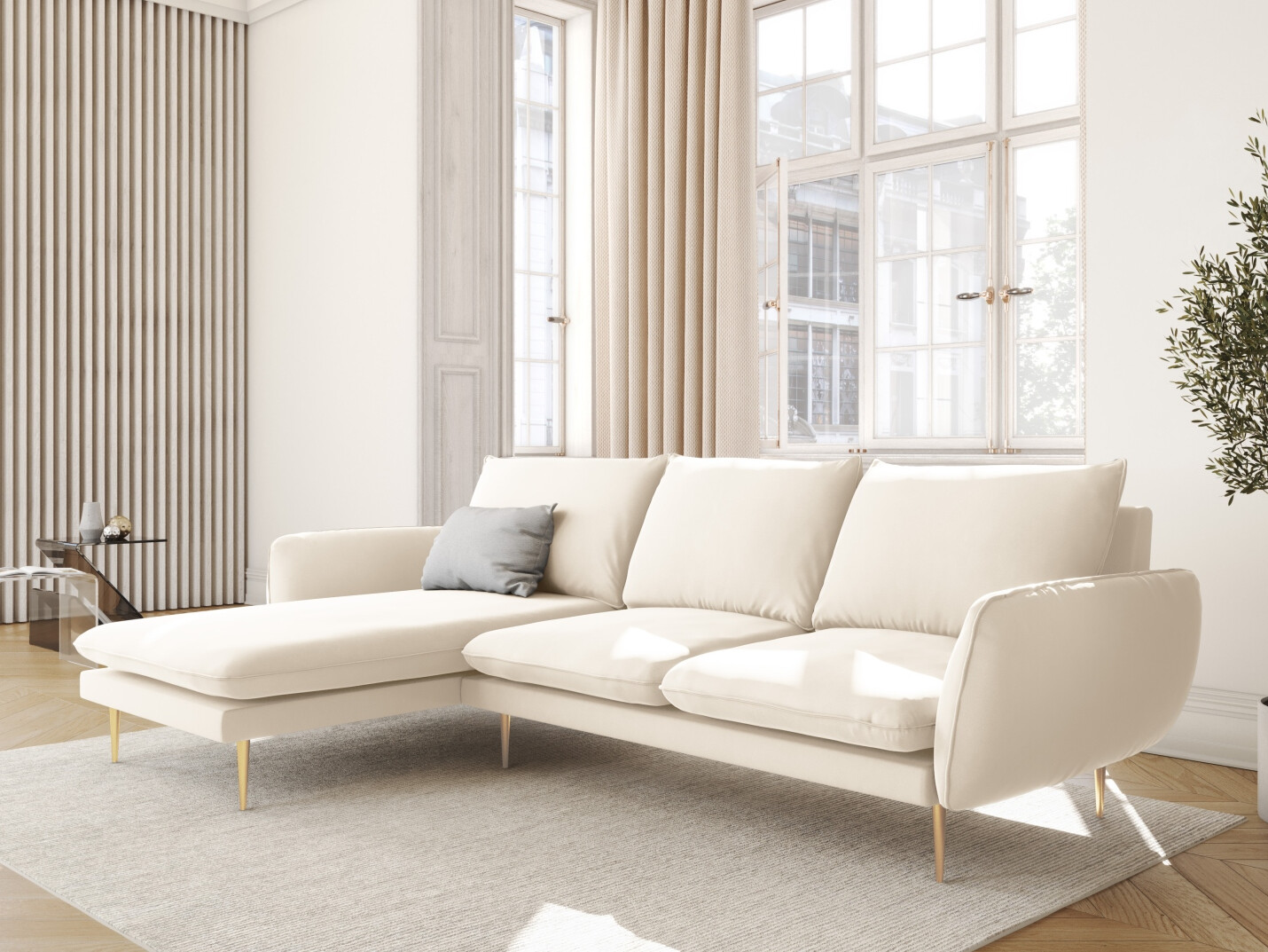 Ecksofa Ferlevi 131 (Bluvel 22)
