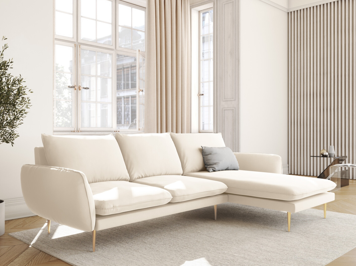 Ecksofa Ferlevi 131 (Bluvel 22)
