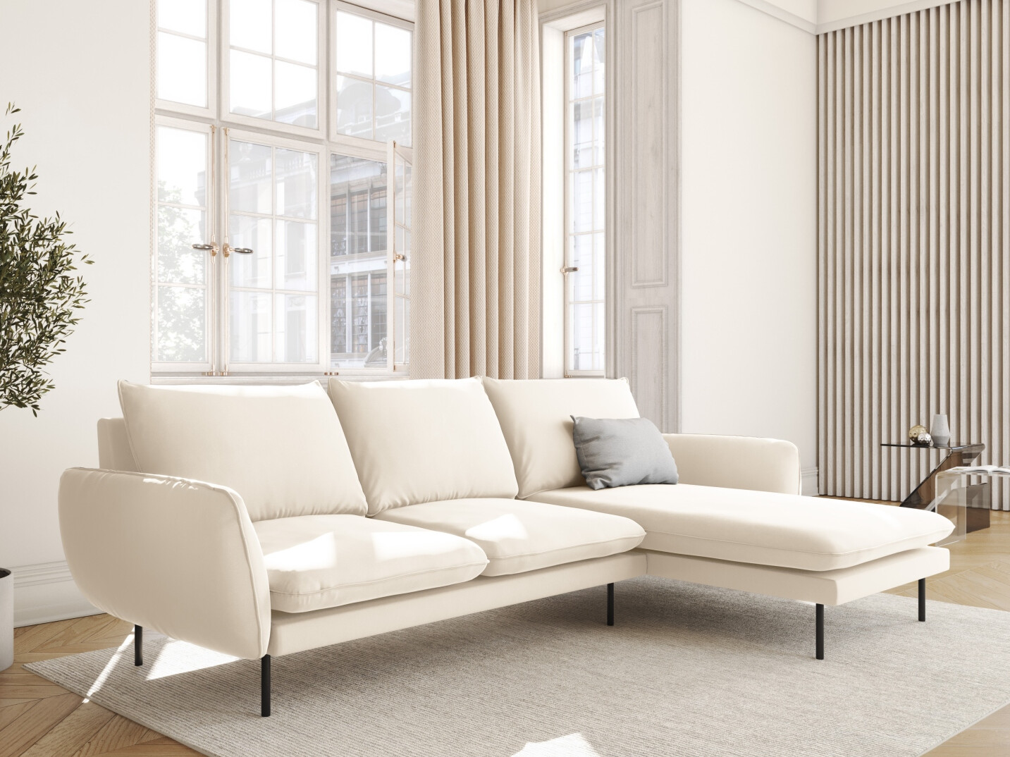 Ecksofa Ferlevi 131 (Bluvel 22)