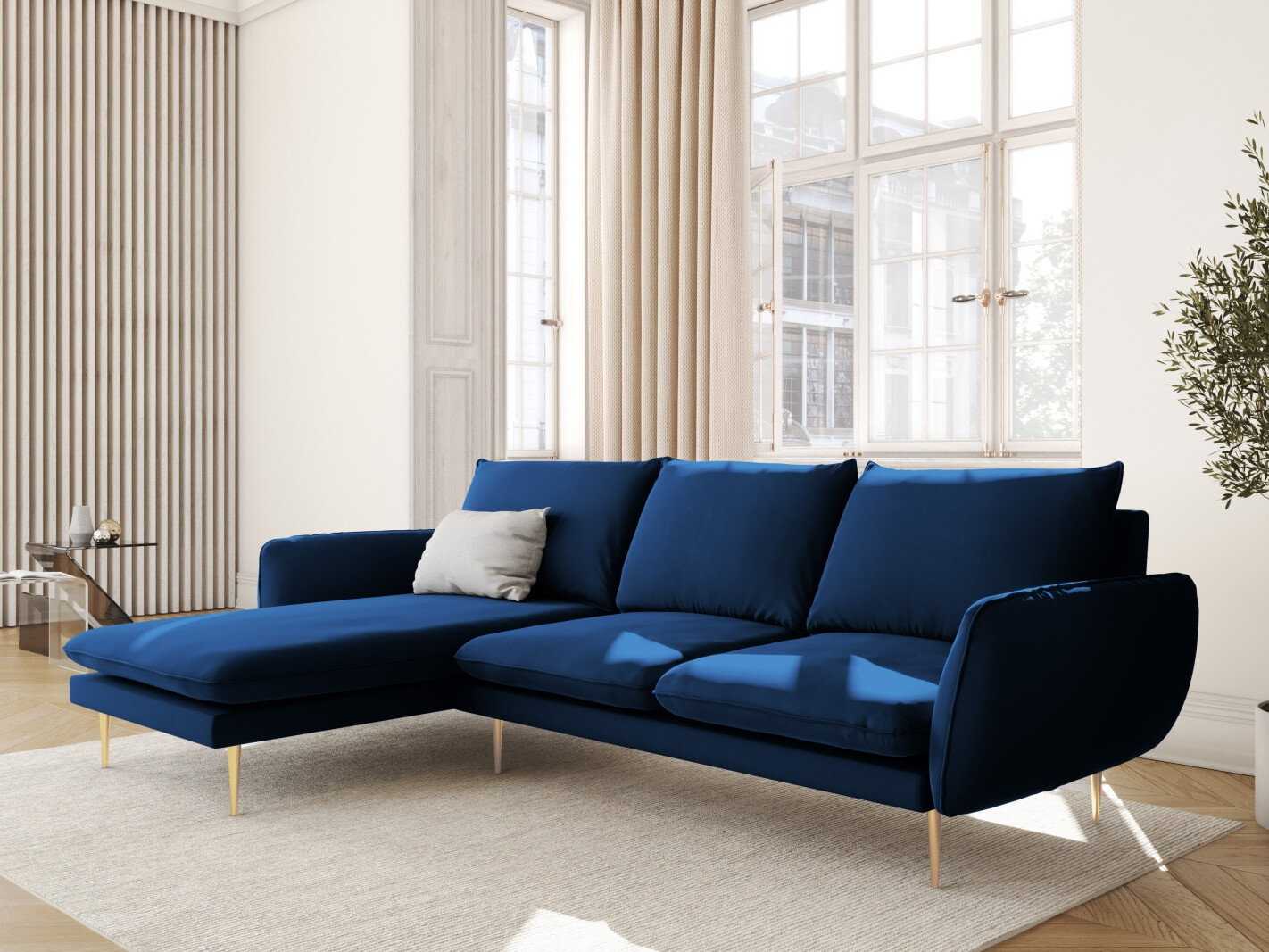 Ecksofa Ferlevi 131 (Bluvel 86)