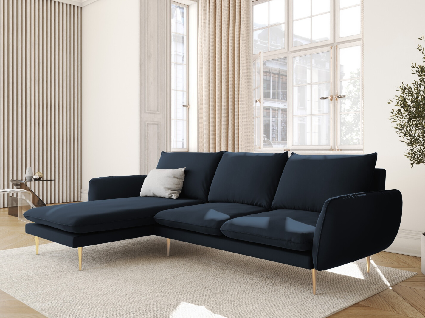 Ecksofa Ferlevi 131 (Bluvel 89)