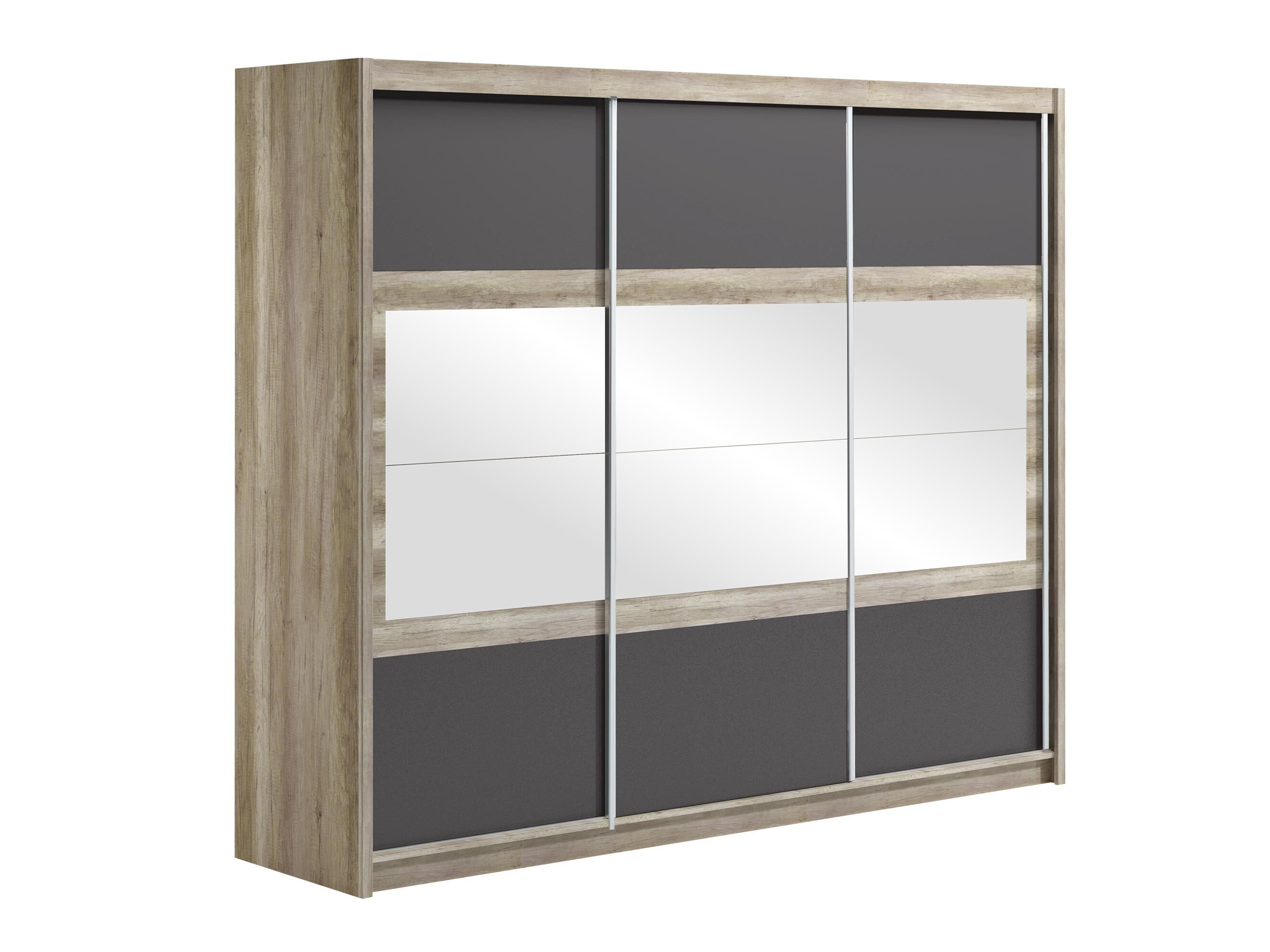 Kleiderschrank Honolulu 109 (Lava + Canyon eichenholzoptik)
