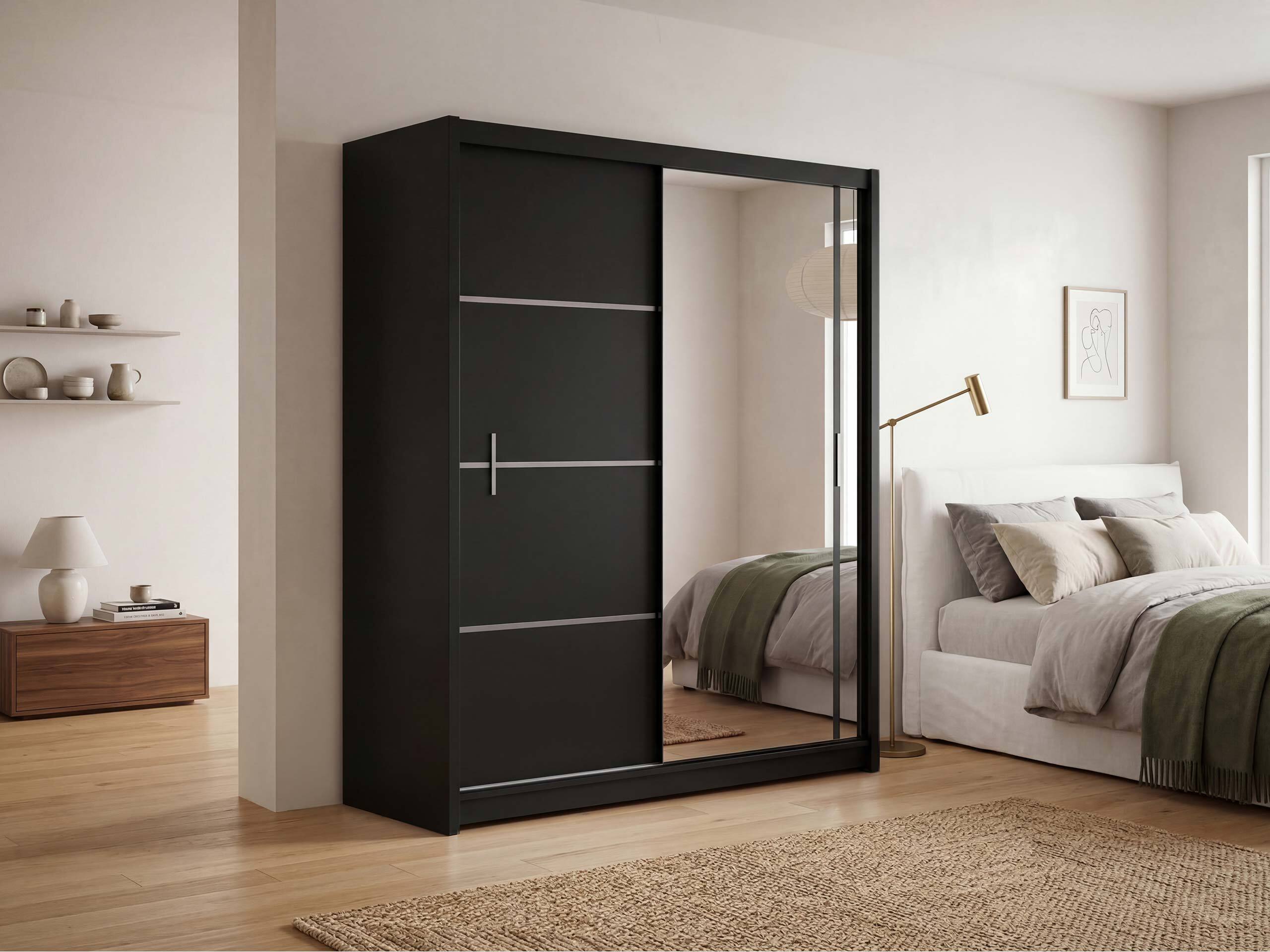 Kleiderschrank Honolulu 105 (Schwarz)