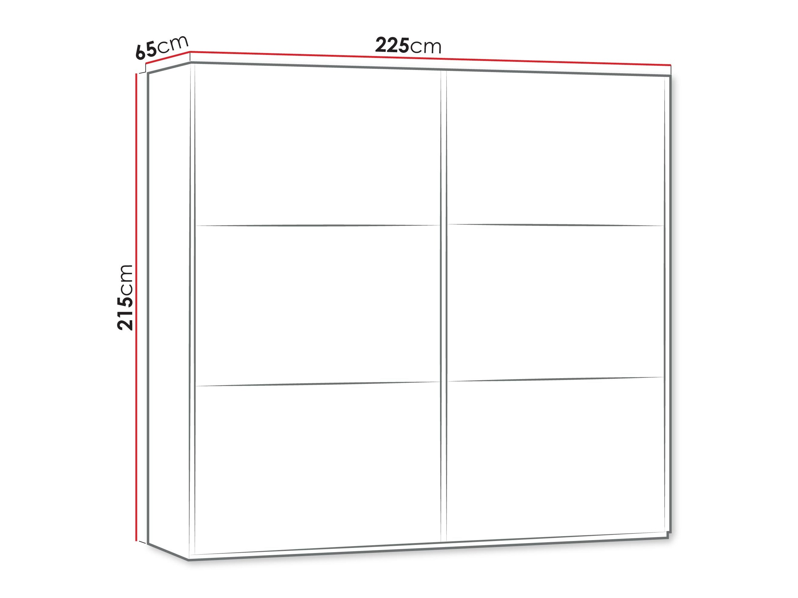 Kleiderschrank Honolulu 204 (Graphit)