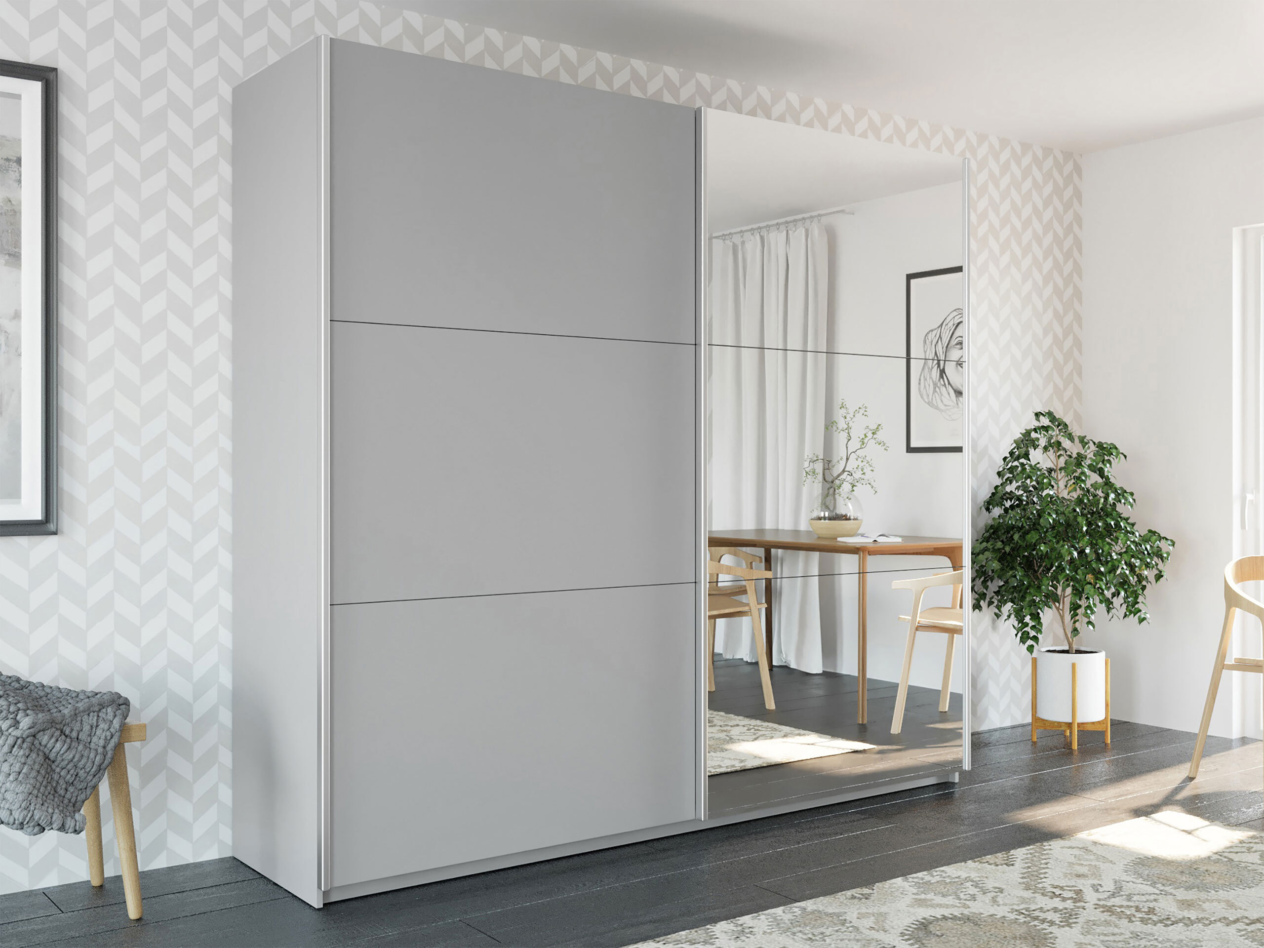 Kleiderschrank Honolulu 204 (Grau)