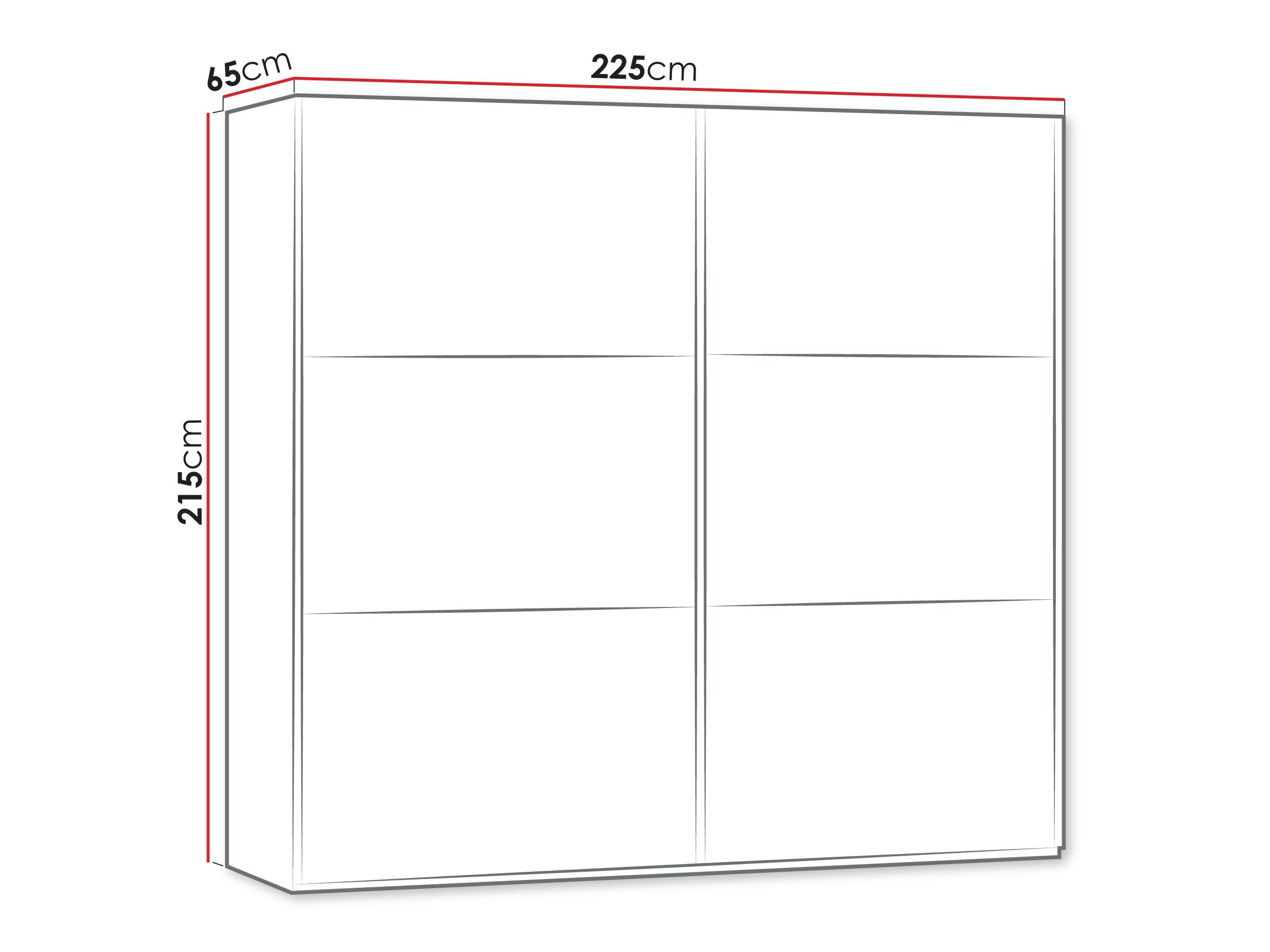 Kleiderschrank Honolulu 204 (Grau)