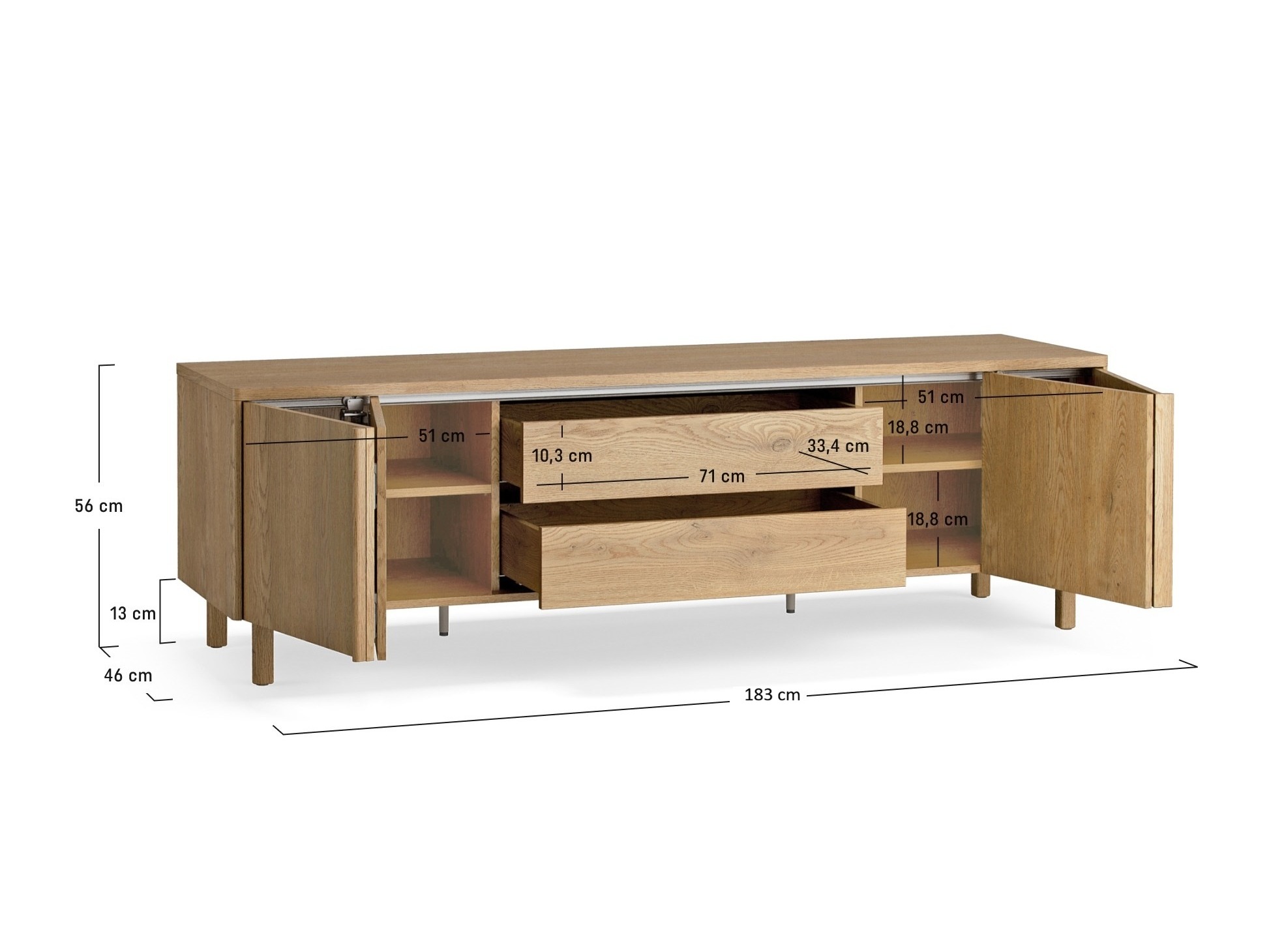 TV-Möbel Ruvcamu 105