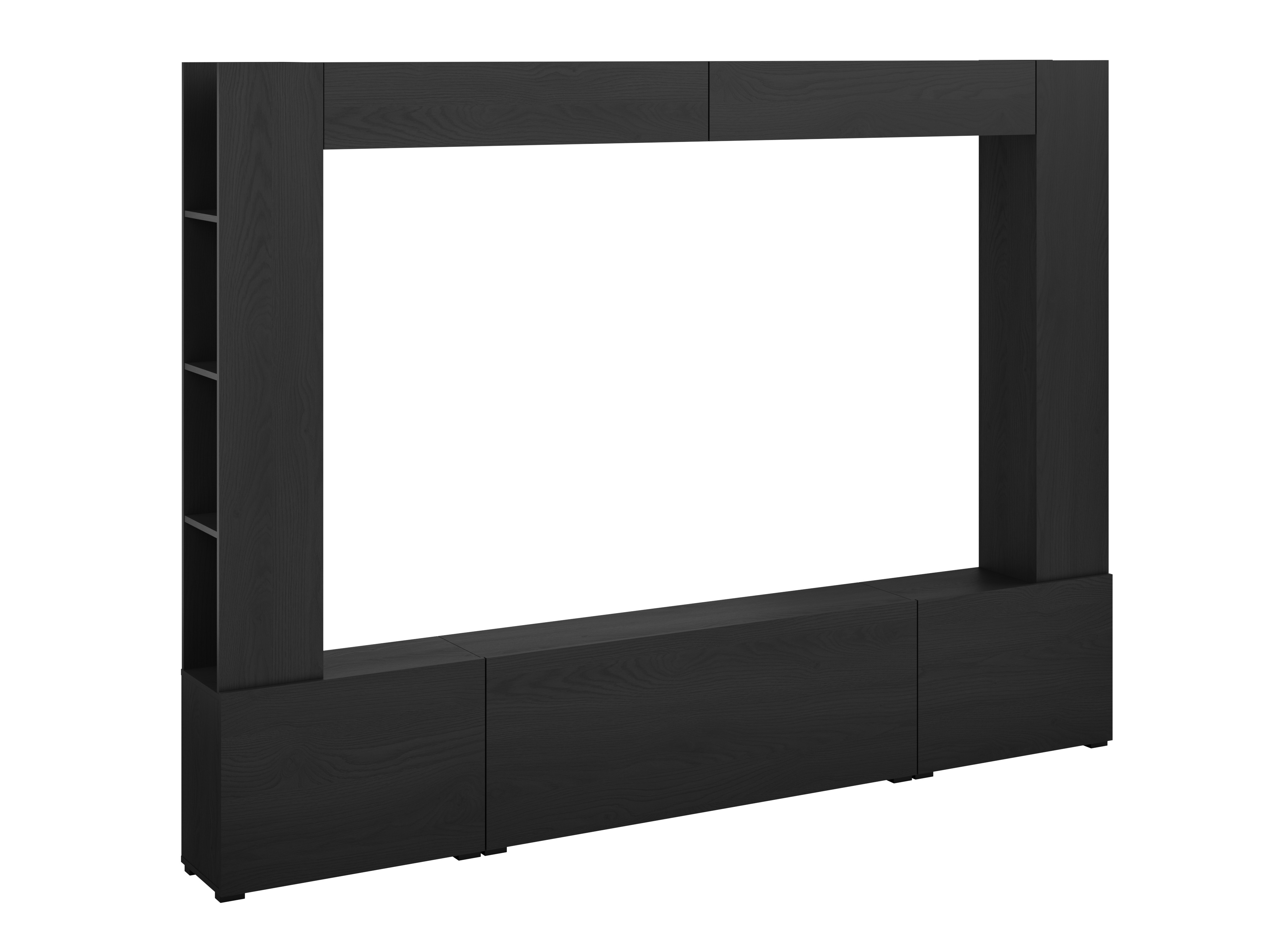 Wohnzimmer-Set Austin 392 (Schwarz)