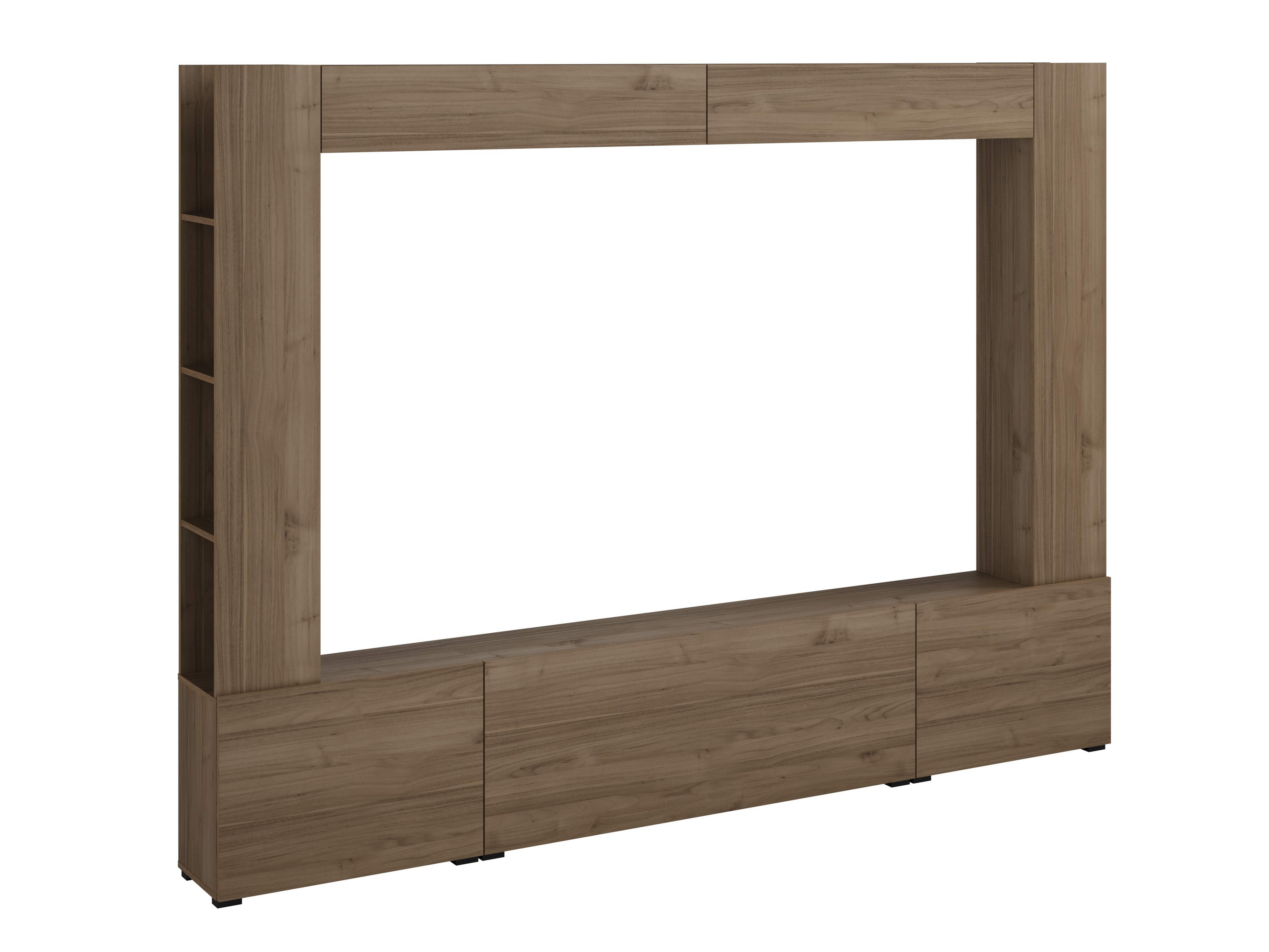 Wohnzimmer-Set Austin 392 (Walnussholzoptik)