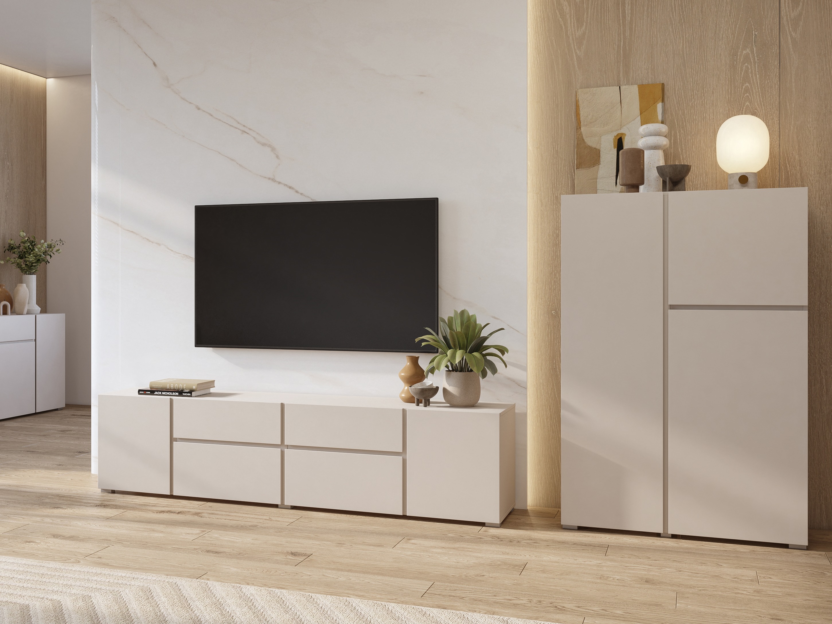 Wohnzimmer-Set Elbleve 104 (Kaschmir)