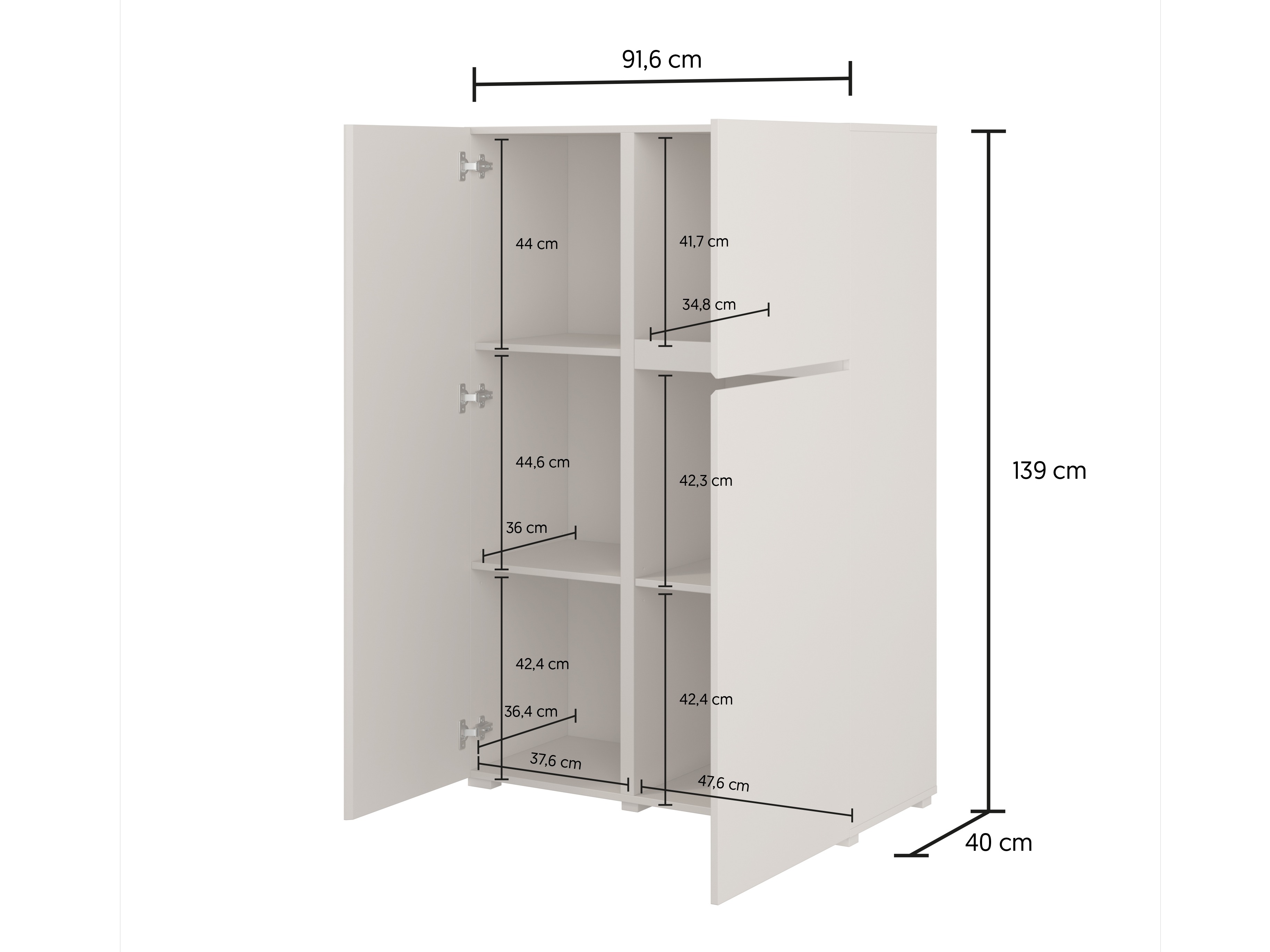 Wohnzimmer-Sets Elbleve 104 (Weiss)