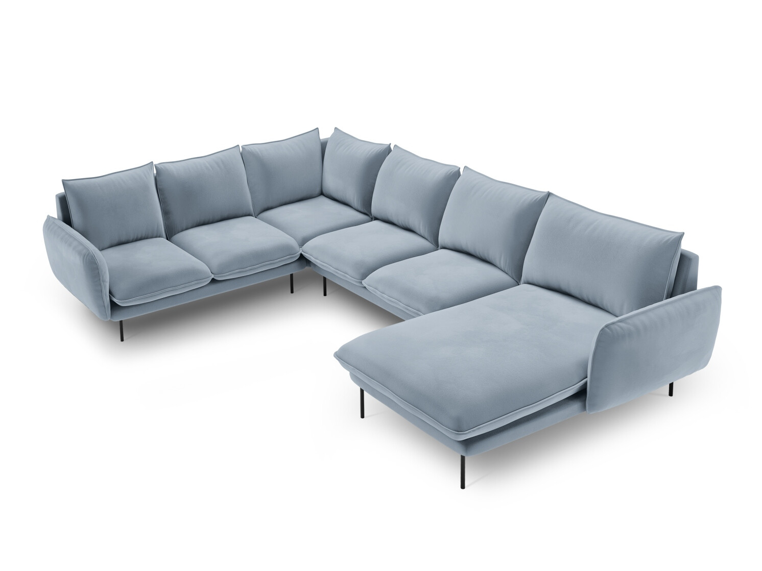 Ecksofa Ferlevi 135 (Bluvel 06)