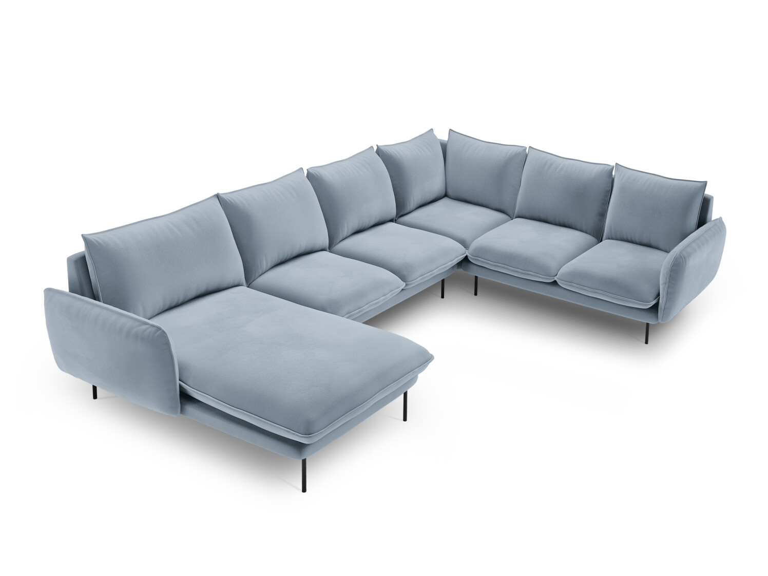 Ecksofa Ferlevi 135 (Bluvel 06)