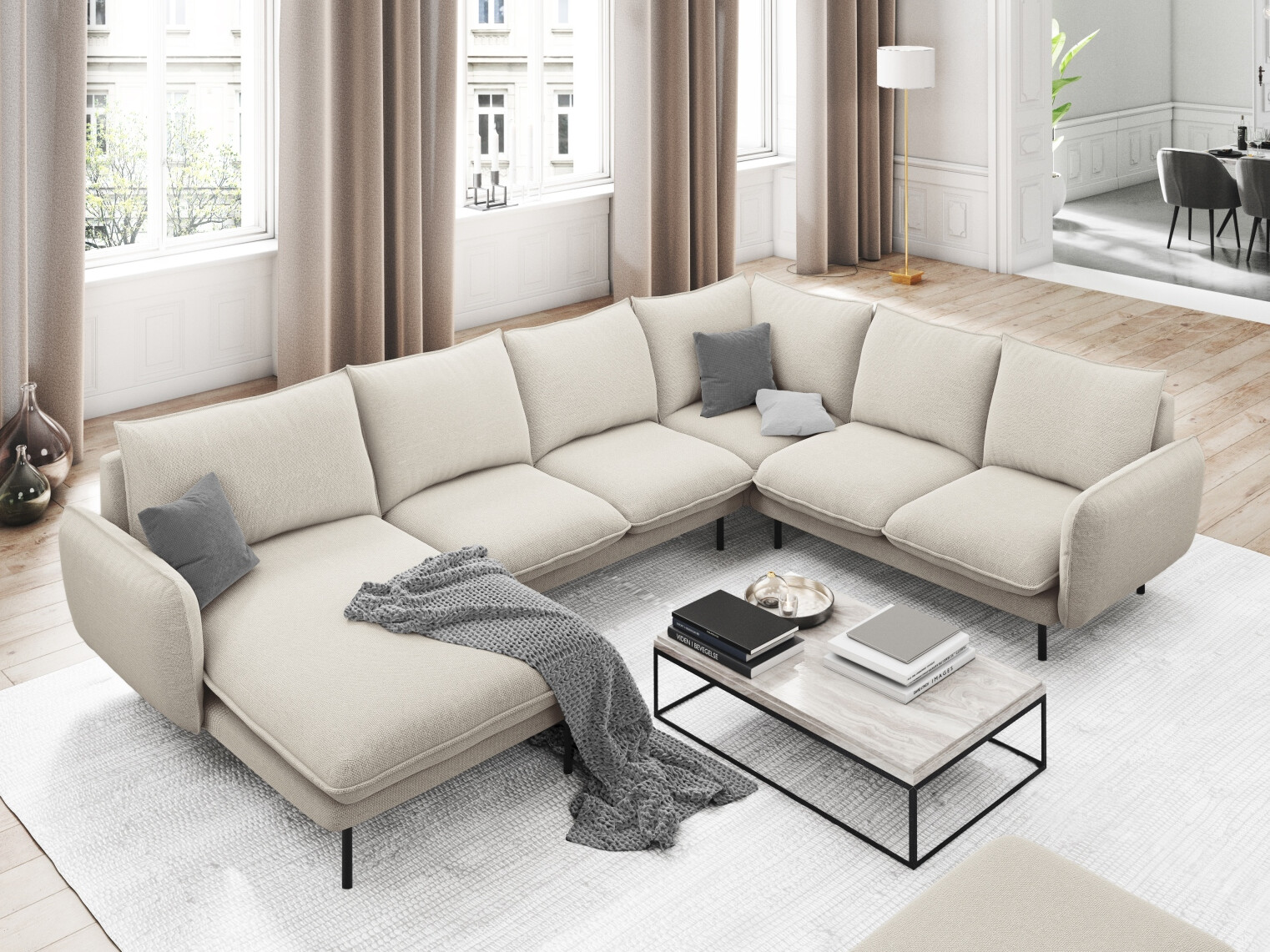Ecksofa Ferlevi 135 (Positano 02)