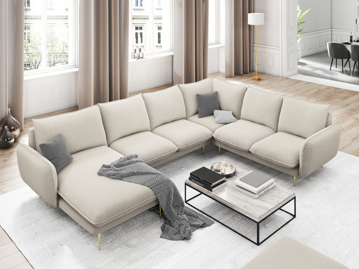 Ecksofa Ferlevi 135 (Positano 02)