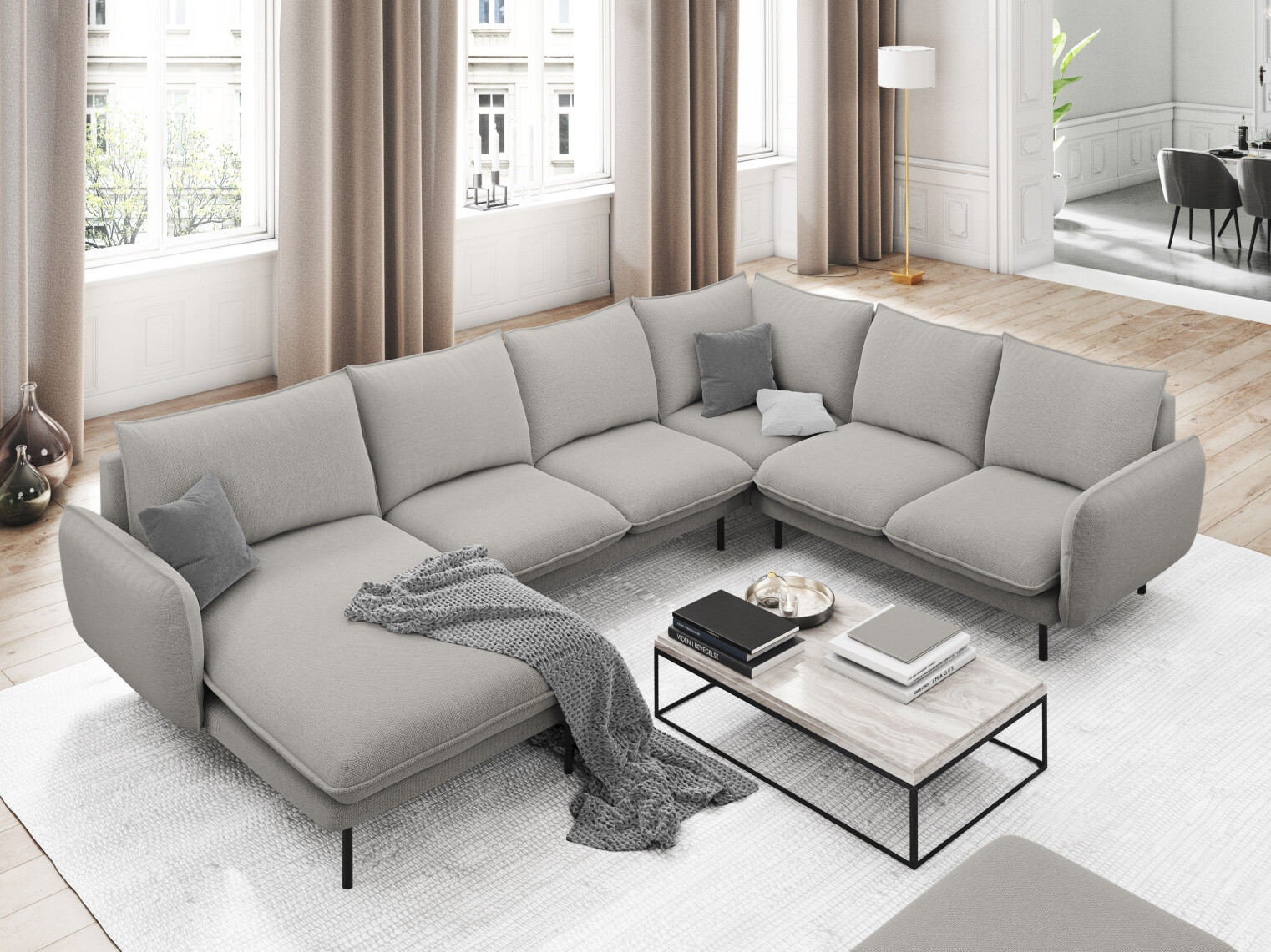 Ecksofa Ferlevi 135 (Positano 83)