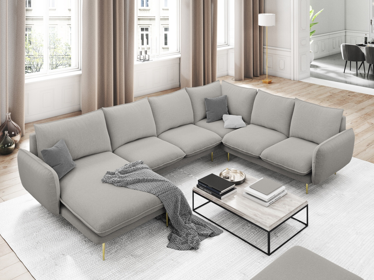 Ecksofa Ferlevi 135 (Positano 83)