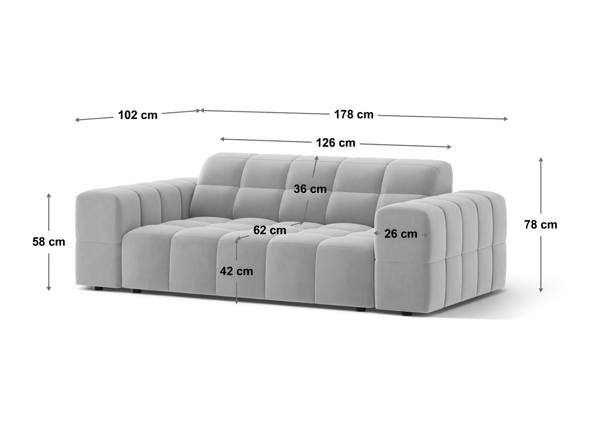 Sofa Venenoe 109 (Bluvel 78)