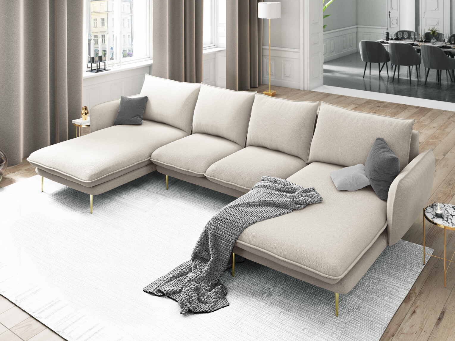 Ecksofa Ferlevi 118 (Positano 02)