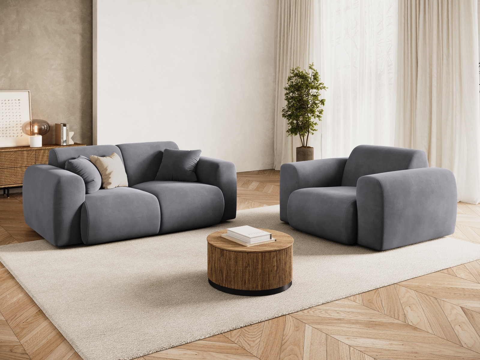 Sofa Talfere 102 (Casino Graphite)