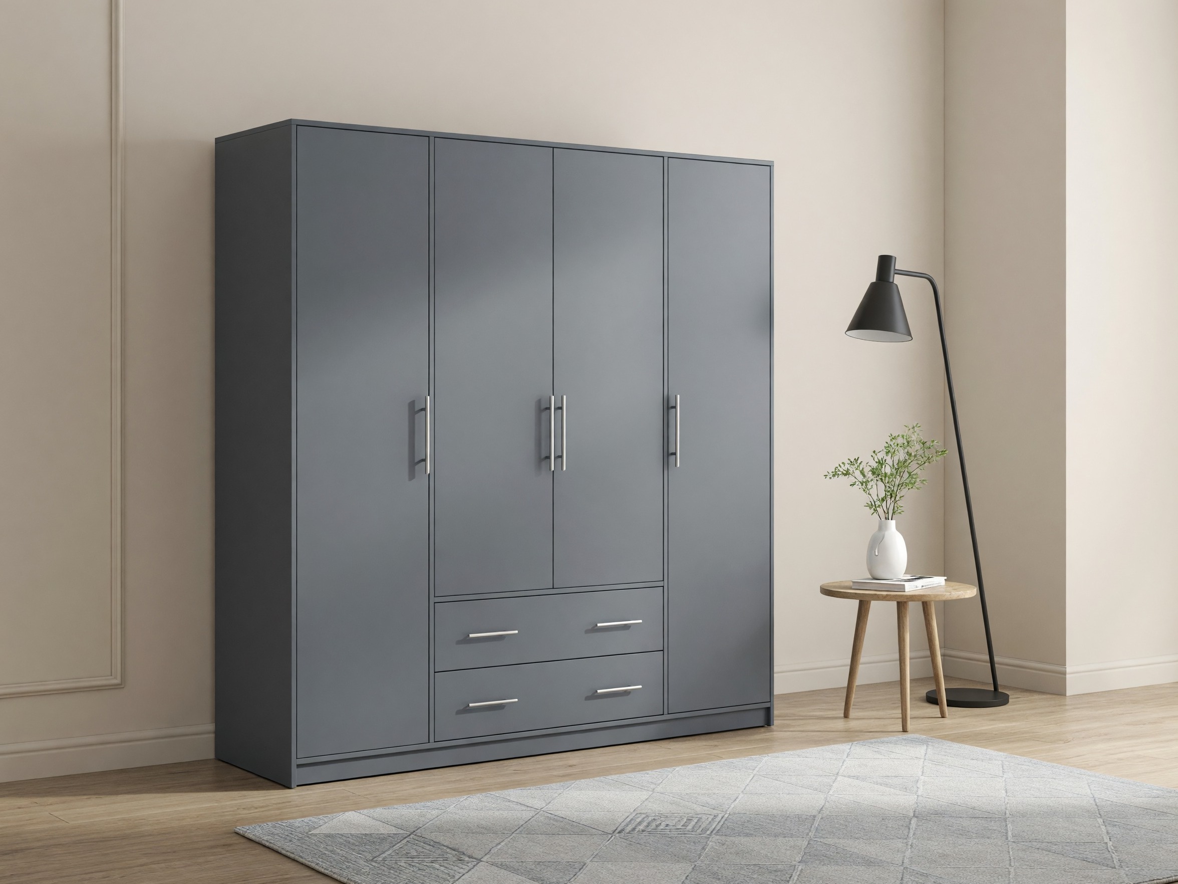 Kleiderschrank Cavmero 100 (Anthrazit)
