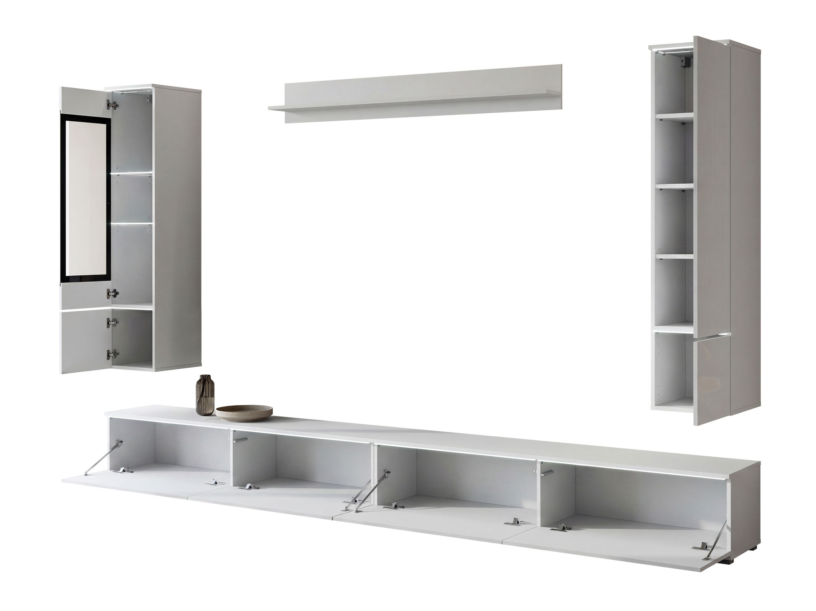 Wohnzimmer-Set Mirfivo 110 (Wotan-Eiche)