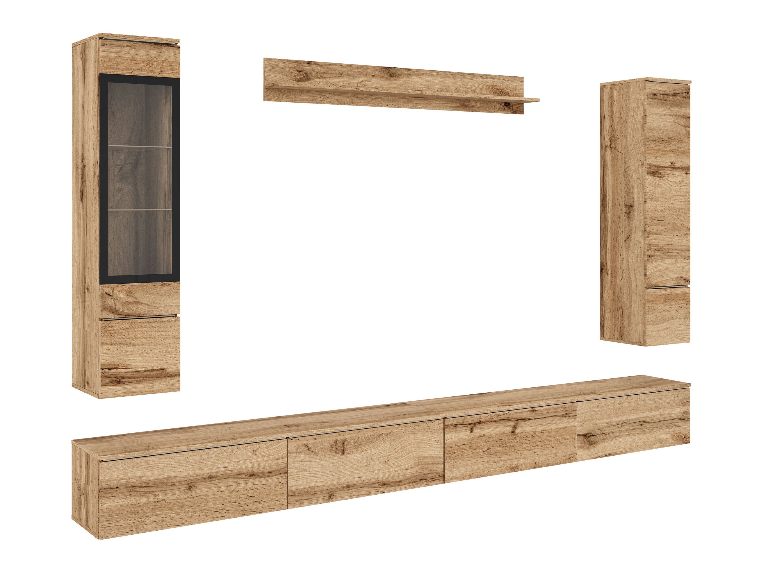 Wohnzimmer-Sets Mirfivo 110 (Wotan Eiche)
