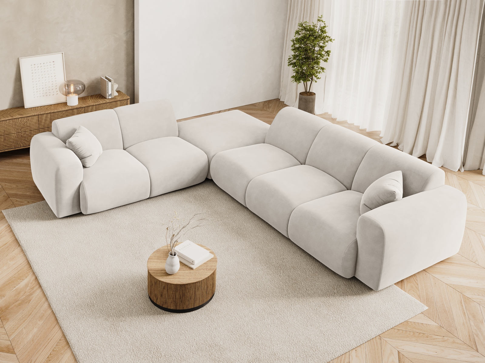 Ecksofa Talfere 106 (Casino Pearl)