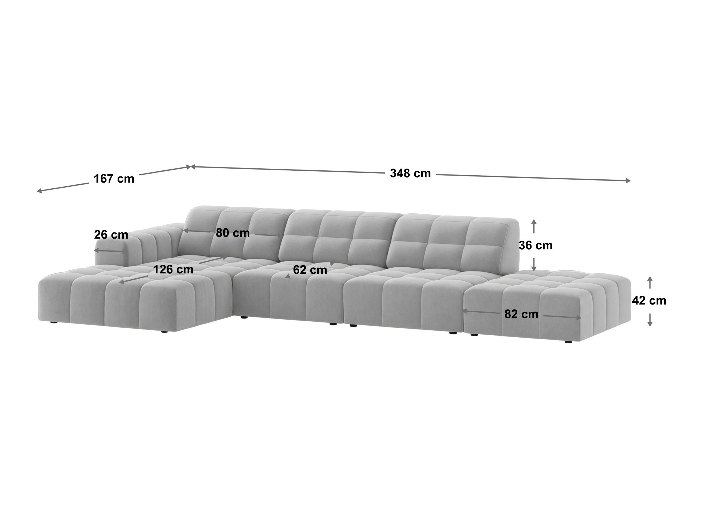 Ecksofa Venenoe 110 (Bluvel 22)