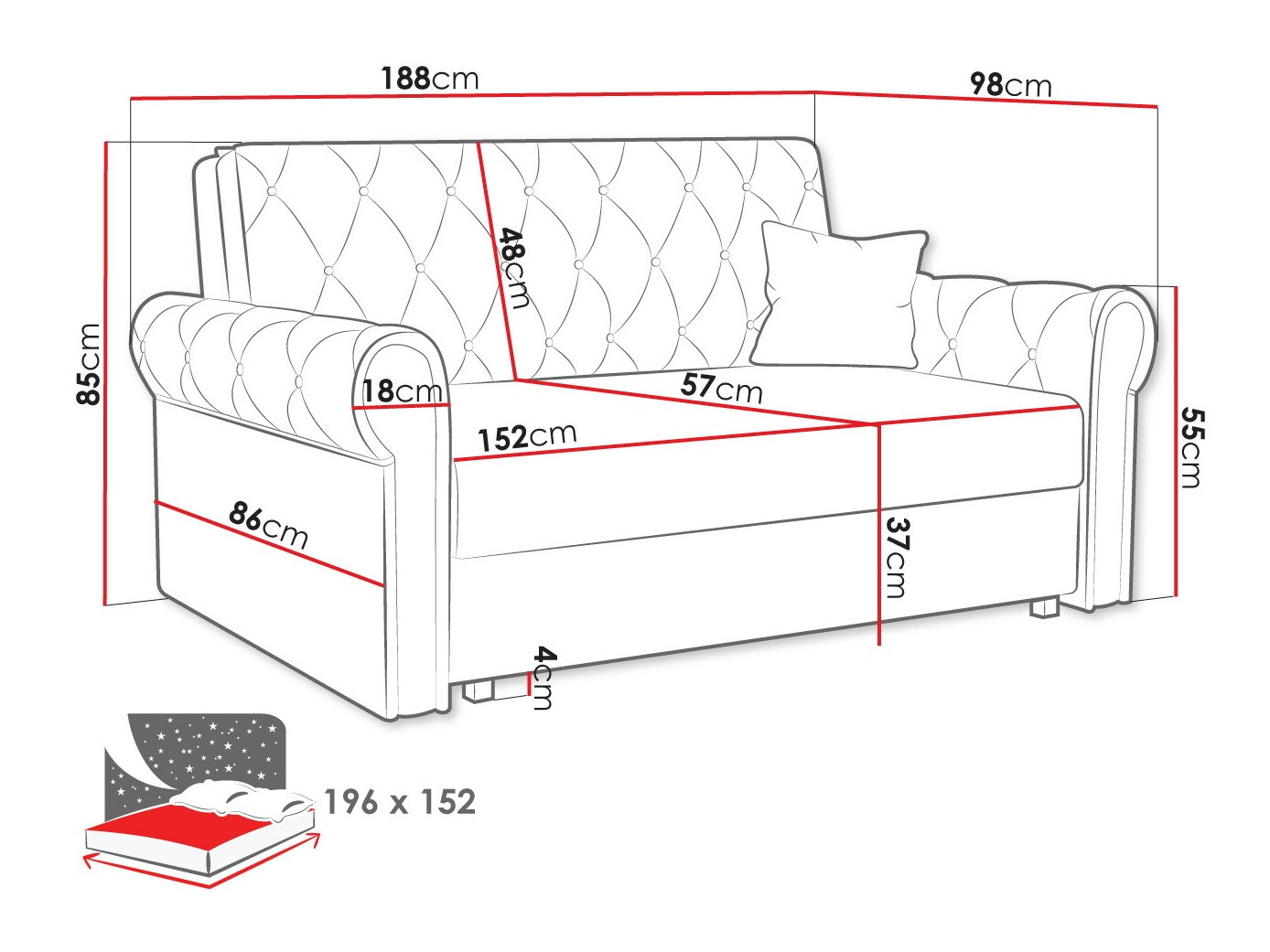 Schlafsofa SD3048