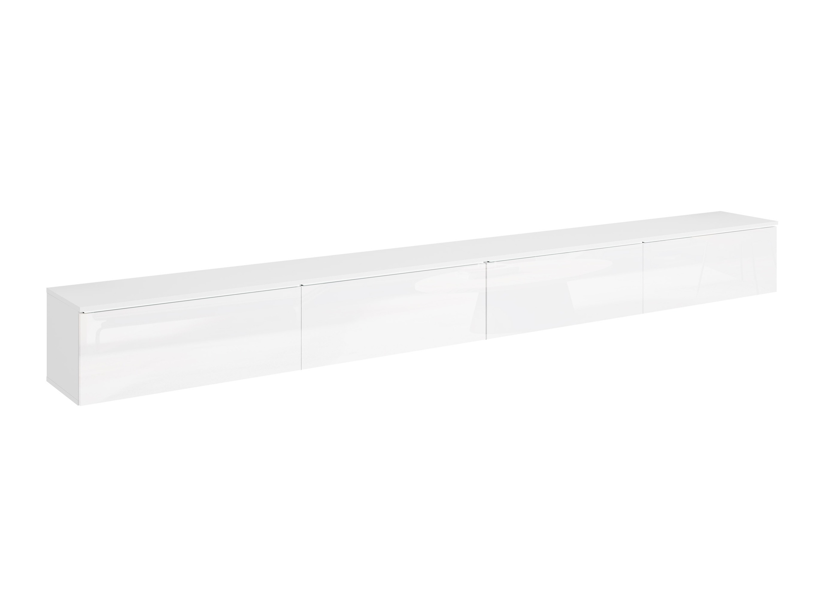 TV-Möbel Sarasota 199 (Weiss + Weiss glänzend)