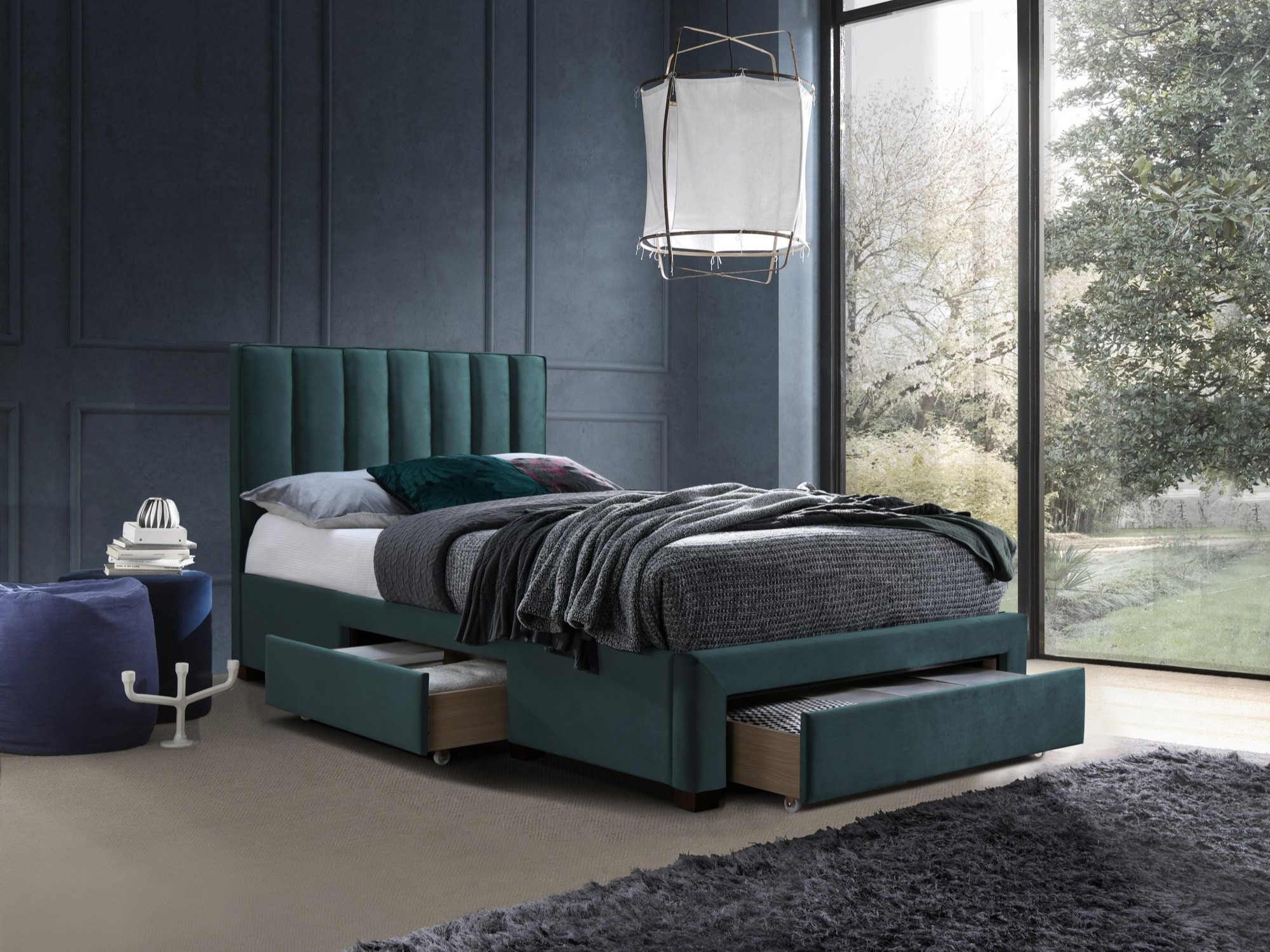 Bett Houston 2138 (Dunkelgrün)