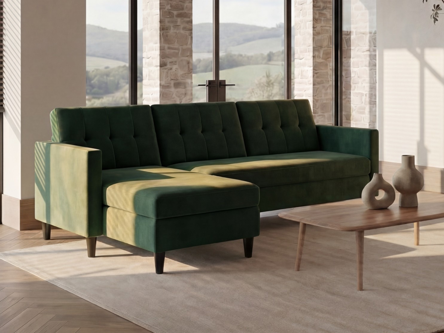 Ecksofa Tulsa 538 (Grün)